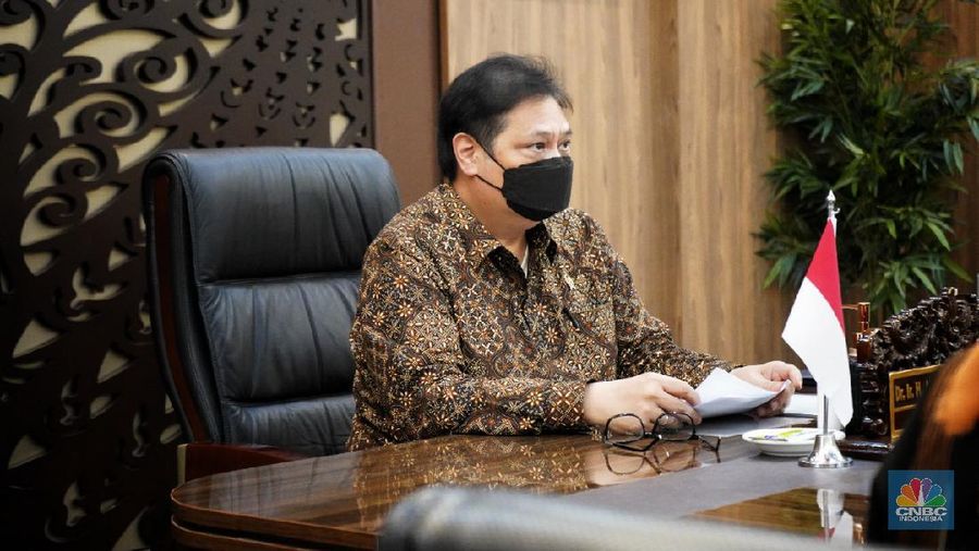 Menteri Koordinator Bidang Perekonomian Airlangga Hartarto bertemu secara virtual dengan Menteri Pasifik dan Lingkungan Inggris Right Honourable (Rt Hon.) Lord Zac Goldsmith, Rabu (31/3).