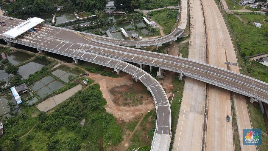 Tol Pamulang - Cinere. (CNBC Indonesia/Andrean Kristianto)