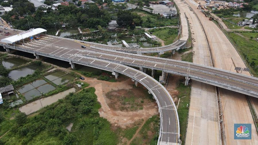 Peresmian Tol Pamulang (CNBC Indonesia/Andrean Kristianto)