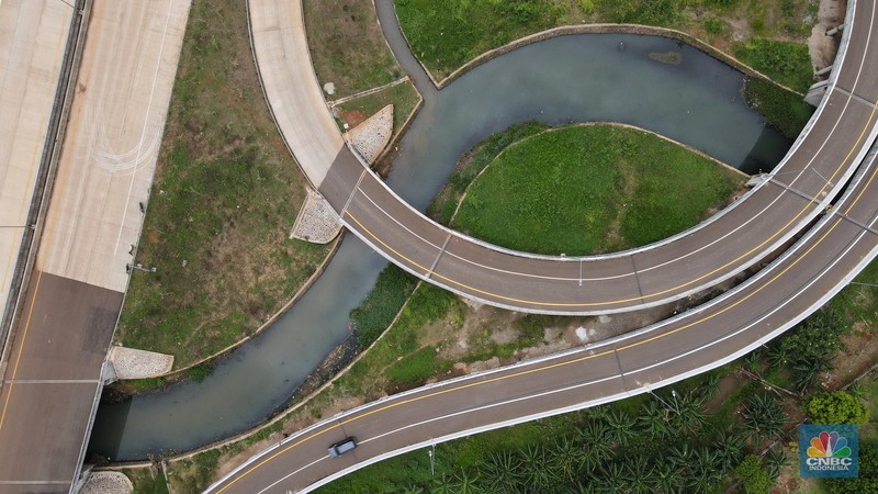 Tol Pamulang - Cinere. (CNBC Indonesia/Andrean Kristianto)