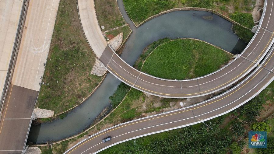 Tol Pamulang - Cinere. (CNBC Indonesia/Andrean Kristianto)