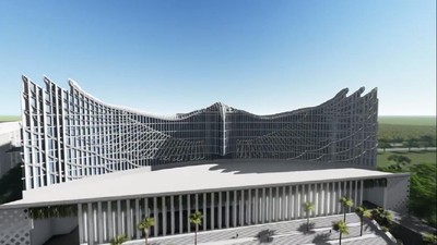 Desaiin Garuda Istana Negara Ibu Kota Baru (Instagram/@Jokowi)