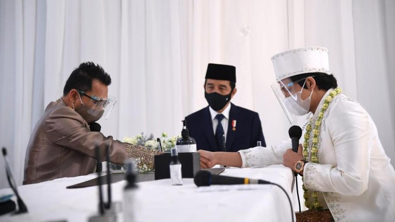 Jokowi-Prabowo jadi Saksi Akad Nikah Atta Halilintar dan Aurielle ( Lukas - Biro Pers Sekretariat Presiden)