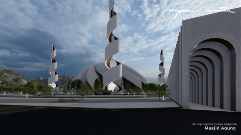 Masjid Agug IKN (Instagram/@Nyoman_Nuarta)