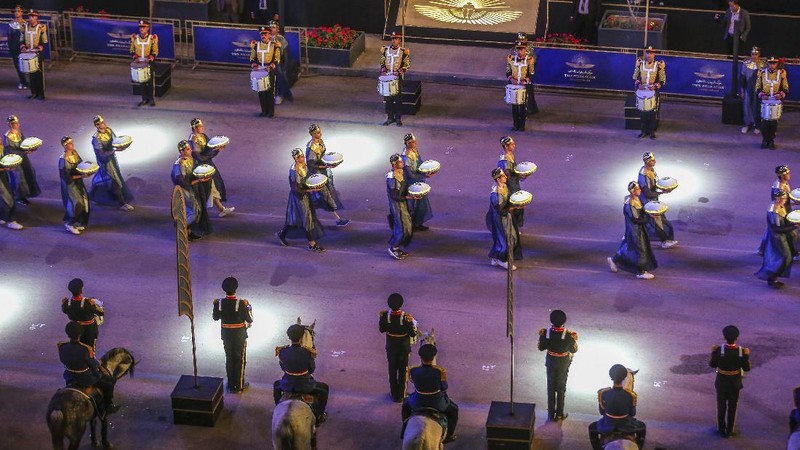 Mesir menggelar parade merayakan pengangkutan 22 mumi berharga kerajaan dari Museum Mesir ke Museum Nasional Peradaban Mesir yang baru dibuka. (AP Photo)