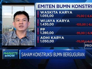 Kinerja Anjlok, Saham BUMN Konstruksi Berguguran