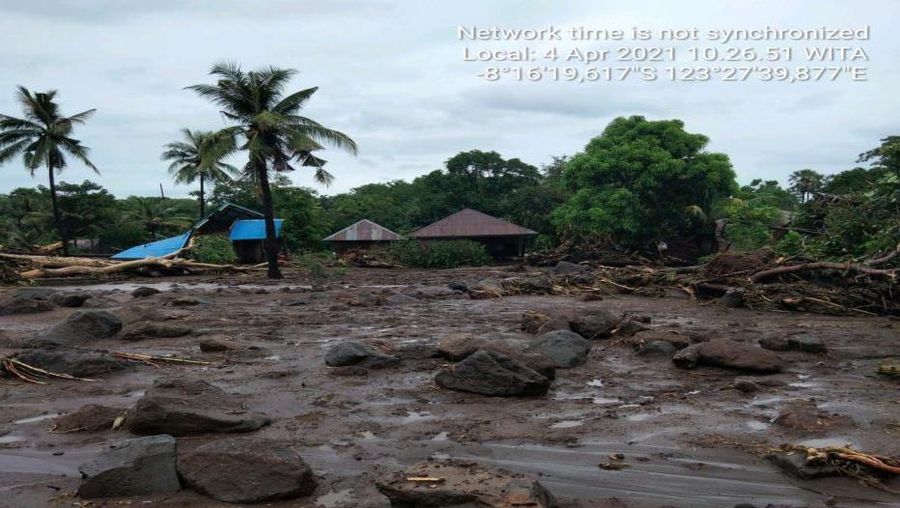 Banjir bandang dan longsor di Kabupaten Flores Timur, NTT. (Dok. BNPB)