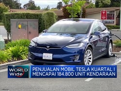 Rekor Baru Penjualan Mobil Tesla Capai 184 Ribu Unit