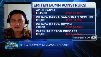 Saham BUMN Konstruksi ARB Berjamaah, IHSG Ditutup Terkoreksi
