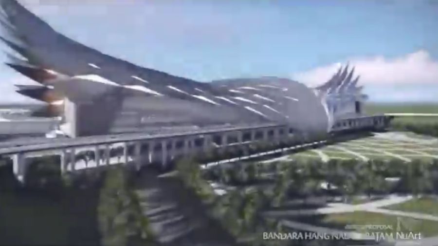 Desain Bandara Hang Nadim Batam (Tangkapan Layar via instagram @nyoman_nuarta)