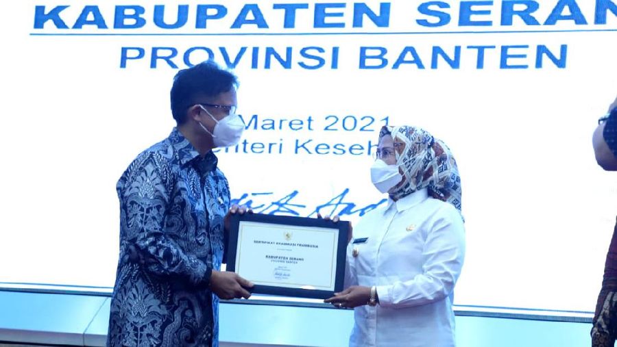 Bupati Serang Raih Penghargaan Kemenkes. (Foto: Ist)