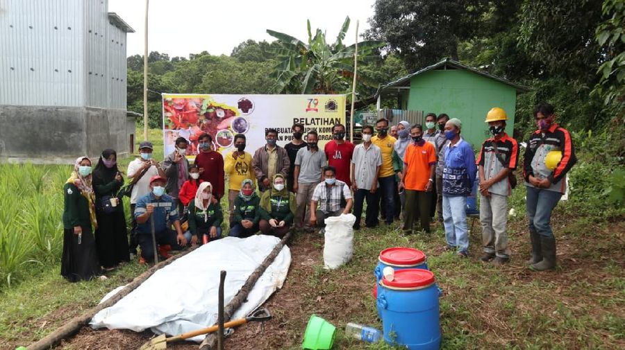 BUMI meningkatkan pertanian organik di Arutmin. (Foto: Bumi Resources)