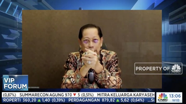 Direktur Utama Bank Central Asia (BCA) Jahja Setiaatmadja dalam acara VIP Forum bertajuk Direktur Utama Bank Central Asia (BCA) Jahja Setiaatmadja dalam acara VIP Forum bertajuk