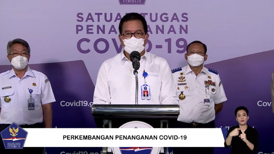 Juru bicara Satgas Penanganan Covid-19 Prof Wiku Adisasmito (Tangkapan Layar Youtube Sekretariat Presiden)