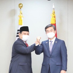 Top! Prabowo Datang, Korsel Sebut Proyek Jet Tempur RI Lanjut