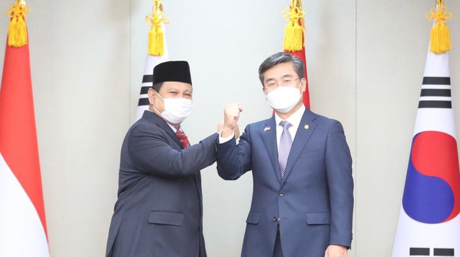 Menteri Pertahanan RI Prabowo Subianto, Kamis (8/4), melaksanakan kunjungan kerja ke Korea Selatan. (Dok. Kemhan)