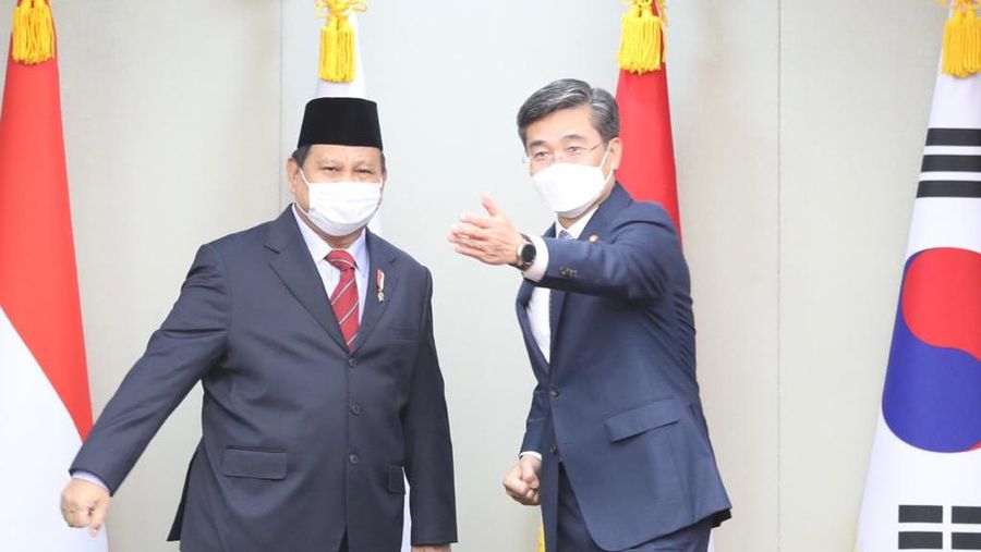 Menteri Pertahanan RI Prabowo Subianto, Kamis (8/4), melaksanakan kunjungan kerja ke Korea Selatan. (Dok. Kemhan)