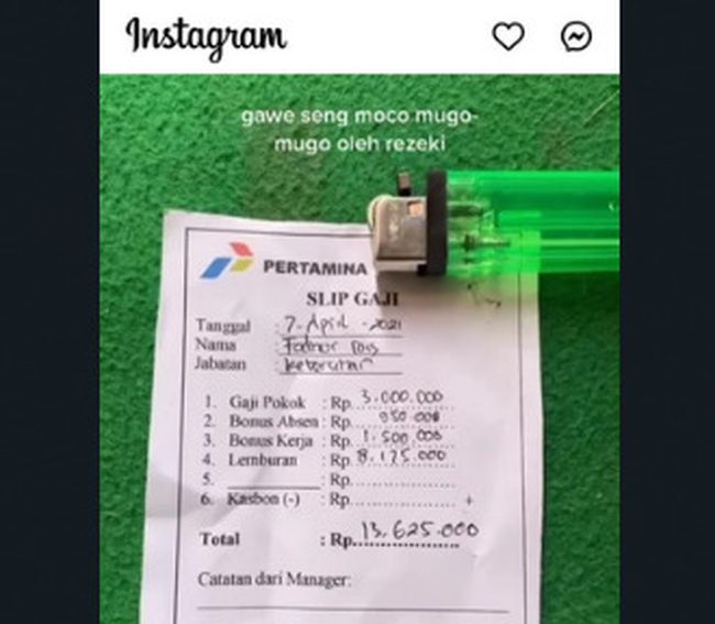 Gaji bulan 7