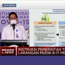 Tok! Ini Aturan Lengkap Larangan Mudik Lebaran 2021