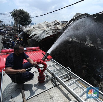 Penampakan Terkini Pasar Kambing Tanah Abang Pasca Kebakaran