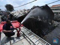 Penampakan Terkini Pasar Kambing Tanah Abang Pasca Kebakaran