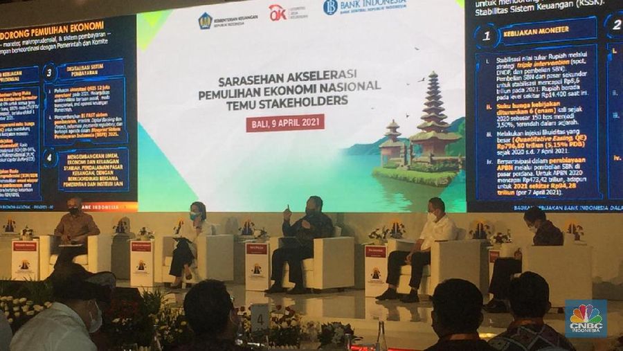 Sarasehan Akselerasi Pemulihan Ekonomi Nasional (CNBC Indonesia/ Monica Wareza)