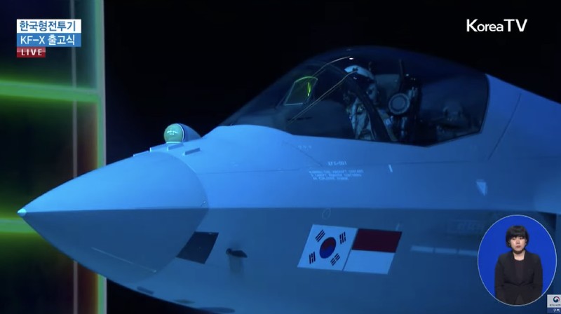 Upacara pelepasan pesawat tempur Korea KF-21 Boramae. (Tangkapan Layar Youtube KTV국민방송)