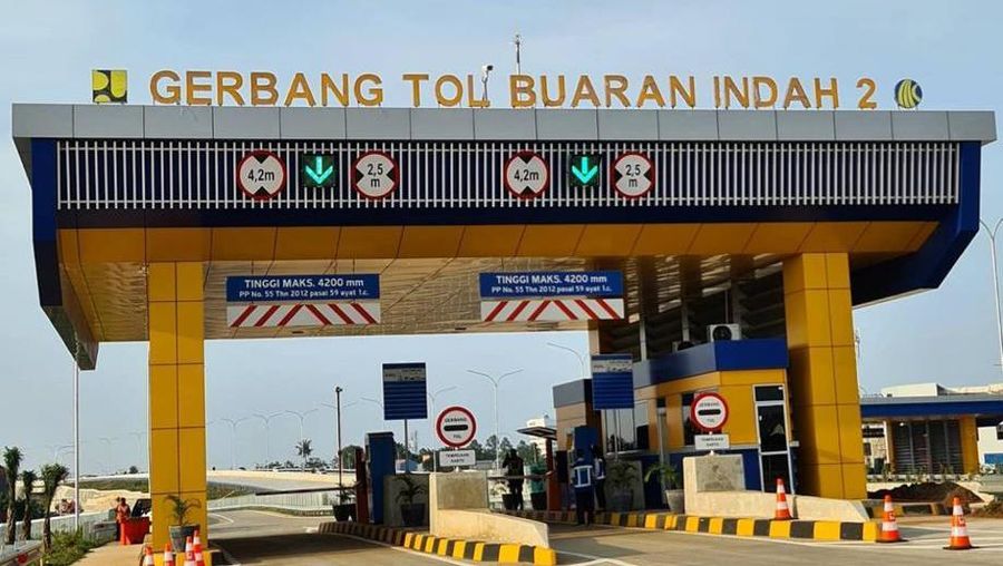 Tol Cengkareng-Kunciran Sudah Resmi Beroperasi. (CNBC Indonesia/Syahrizal Sidik)