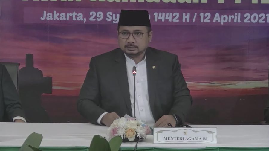 Sidang Isbat Awal Ramadhan 1442H/2021M. (Dok: Tangkapan layar Kemenag RI)