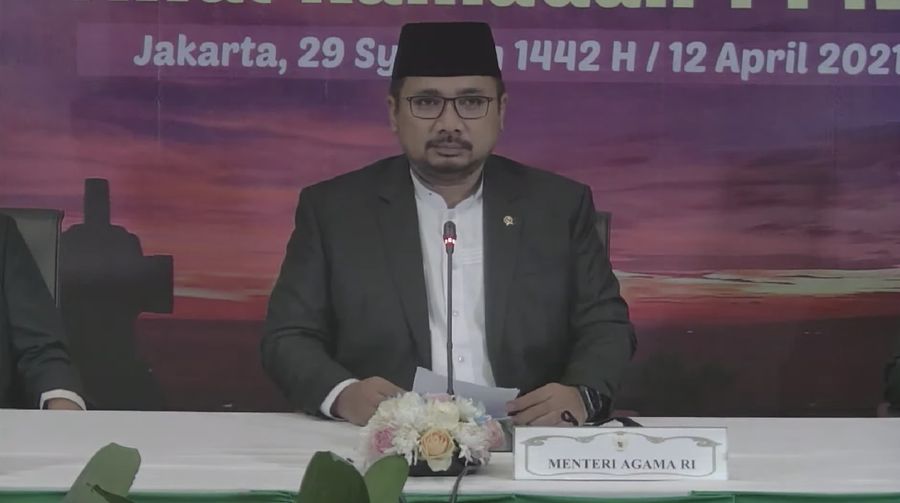 Sidang Isbat Awal Ramadhan 1442H/2021M. (Dok: Tangkapan layar Kemenag RI)