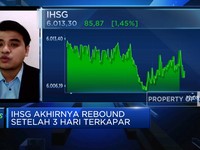 Berhasil Rebound, IHSG Menguat 1,45%
