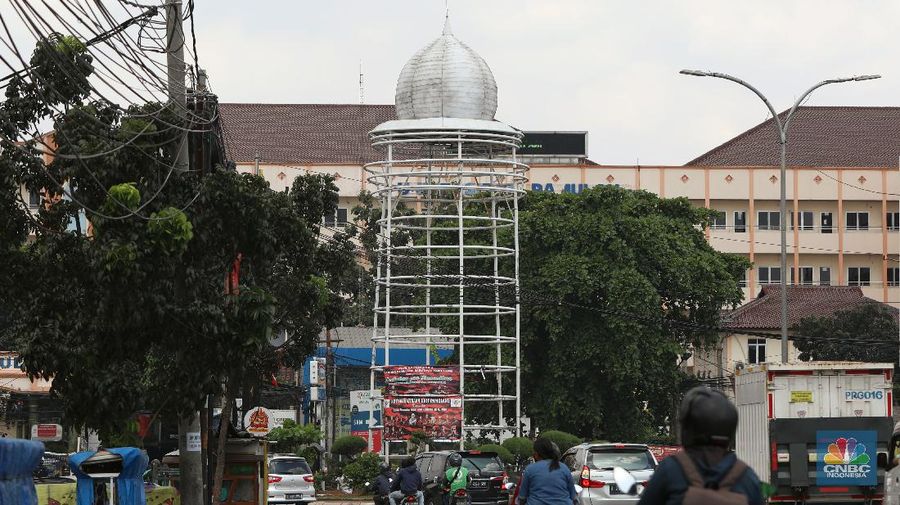 Tugu Pamulang. (CNBC Indonesia/Andrean Kristianto)