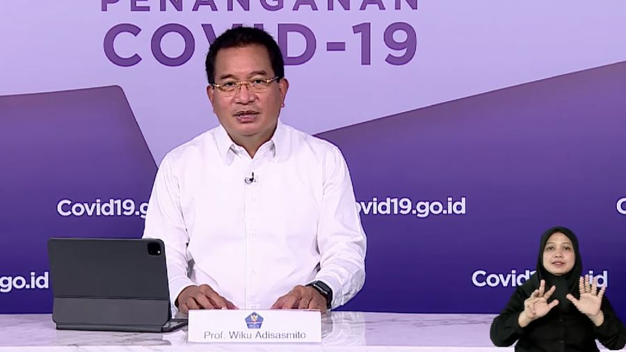 Keterangan Pers Tim Pakar dan Juru Bicara Pemerintah terkait Perkembangan Penanganan Covid-19. Dok: Tangkapan layar Setpres RI