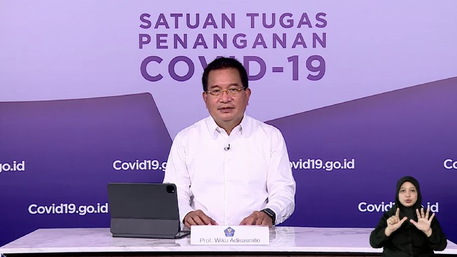 Keterangan Pers Tim Pakar dan Juru Bicara Pemerintah terkait Perkembangan Penanganan Covid-19. Dok: Tangkapan layar Setpres RI