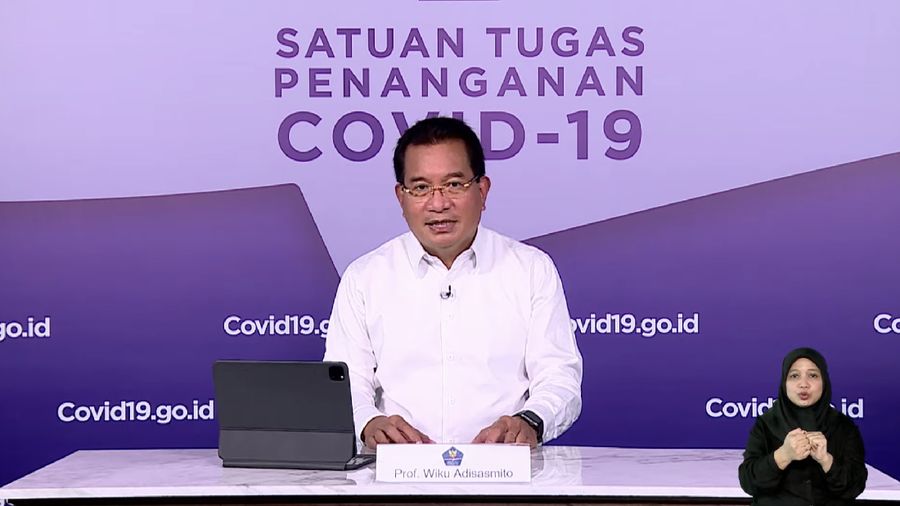 Keterangan Pers Tim Pakar dan Juru Bicara Pemerintah terkait Perkembangan Penanganan Covid-19. Dok: Tangkapan layar Setpres RI