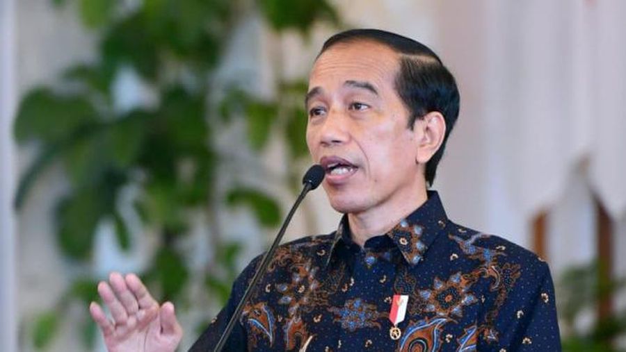 Presiden Joko Widodo menyampaikan sejumlah arahan kepada para kepala daerah dalam Rapat Koordinasi Kepala Daerah Tahun 2021 yang digelar secara virtual pada Rabu, 14 April 2021. Dok: Muchlis Jr - Biro Pers Sekretariat Presiden