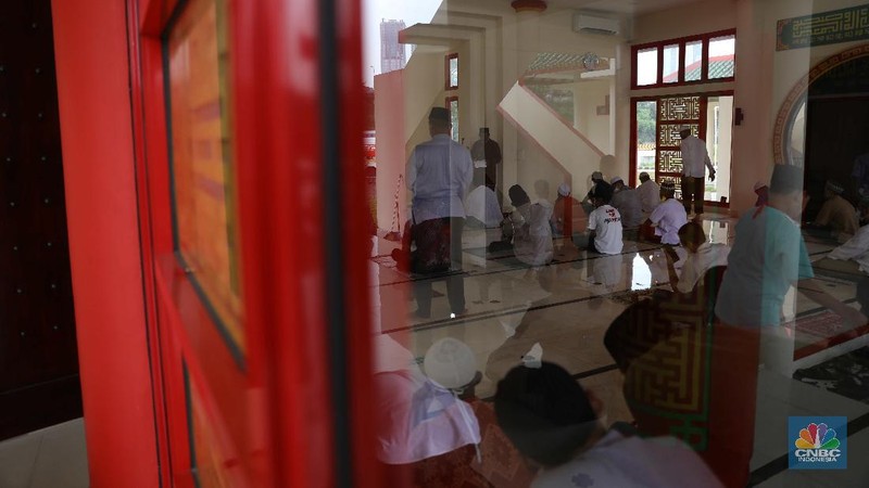 Desain Oriental Masjid Babah Alun. CNBC Indonesia/Muhammad Sabki