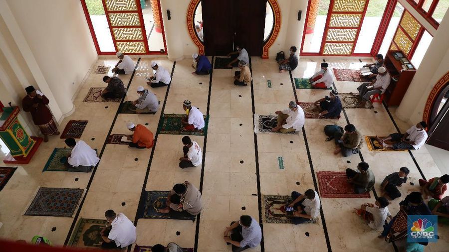 Desain Oriental Masjid Babah Alun. CNBC Indonesia/Muhammad Sabki