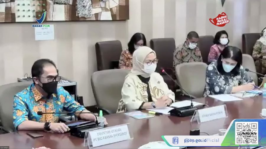 Konferensi Pers BPOM RI terkait Vaksin Merah Putih. Dok: Tangkapan layar Badan POM RI