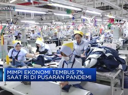 Mimpi Ekonomi Tembus 7% Saat RI di Pusaran Pandemi