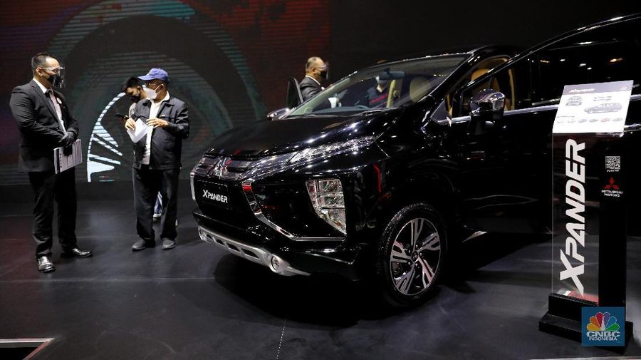 Mitsubishi Xpander di acara IIMS Hybrid 2021. CNBC Indonesia/Andrean Kristianto