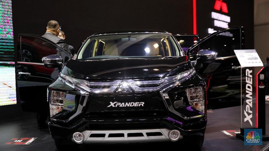 Mitsubishi Xpander di acara IIMS Hybrid 2021. CNBC Indonesia/Andrean Kristianto