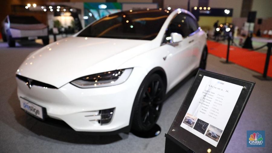 Tesla Model X. CNBC Indonesia/Andrean Kristianto