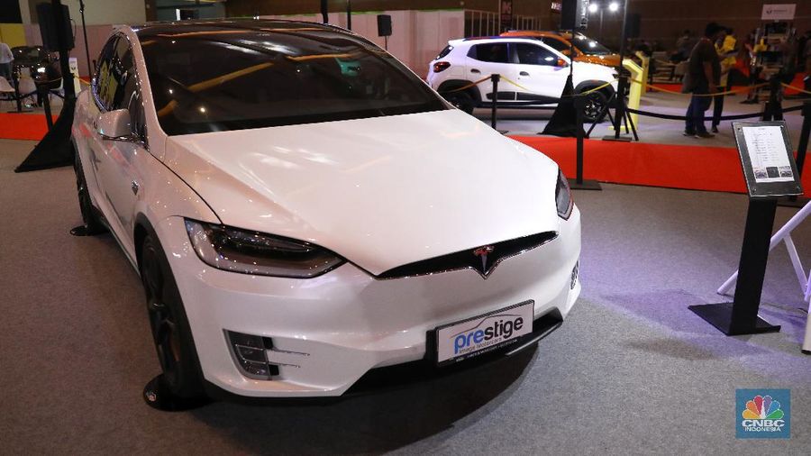 Tesla Model X. CNBC Indonesia/Andrean Kristianto