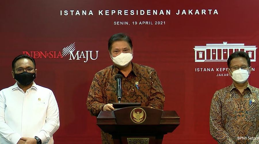 Pers Menteri Terkait Hasil Rapat Terbatas, Kantor Presiden, (Tangkapan Layar Youtube)