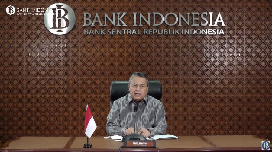 Perry Warjiyo di Rapat Dewan Gubernur (RDG) Bank Indonesia Bulanan (Youtube Bank Indonesia)