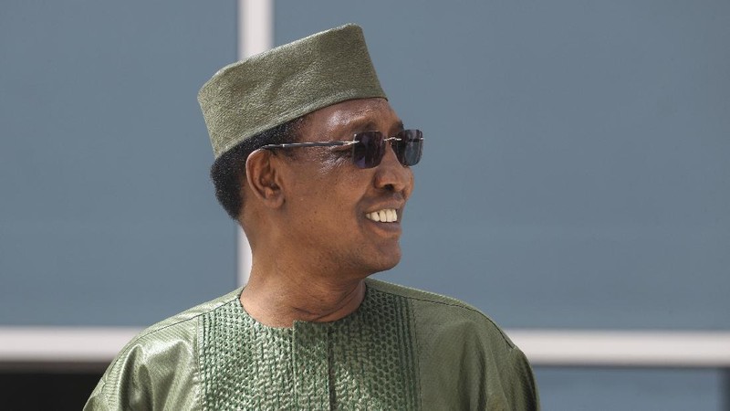 FILE - In this Monday, Jan.13, 2020 file photo, Chad's President Idriss Deby Itno arrives at the G5 Sahel summit in Pau, southwestern France. Chadian President Idriss Deby Itno, who ruled the central African nation for more than three decades, was killed on the battlefield Tuesday, April 20, 2021 in a fight against rebels, the country's top military commander announced on national television and radio. (Regis Duvignau/Pool Photo via AP, File)