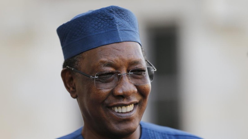 FILE - In this Monday, Jan.13, 2020 file photo, Chad's President Idriss Deby Itno arrives at the G5 Sahel summit in Pau, southwestern France. Chadian President Idriss Deby Itno, who ruled the central African nation for more than three decades, was killed on the battlefield Tuesday, April 20, 2021 in a fight against rebels, the country's top military commander announced on national television and radio. (Regis Duvignau/Pool Photo via AP, File)
