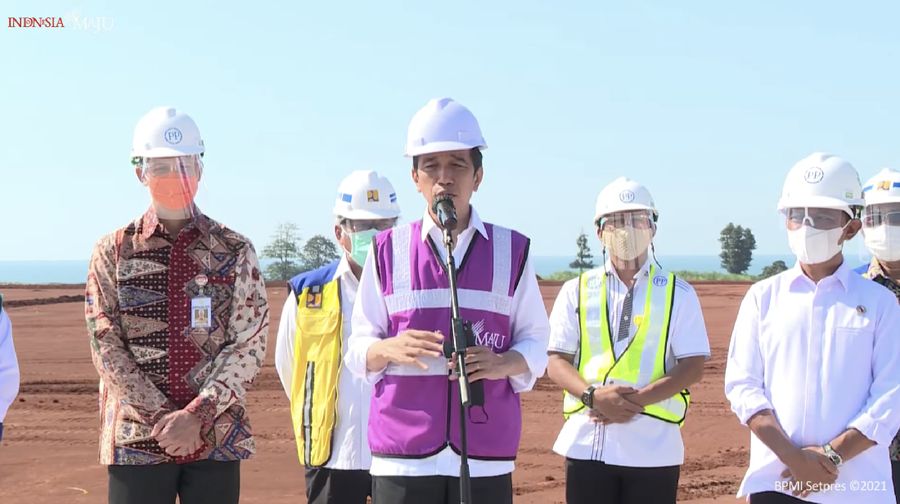 Keterangan Pers Presiden RI, Kabupaten Batang, 21 April 2021. (Tangkapan Layar Youtube)