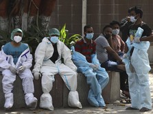 Kala 'Tsunami' Corona India Bikin Rontok Pasar Dunia